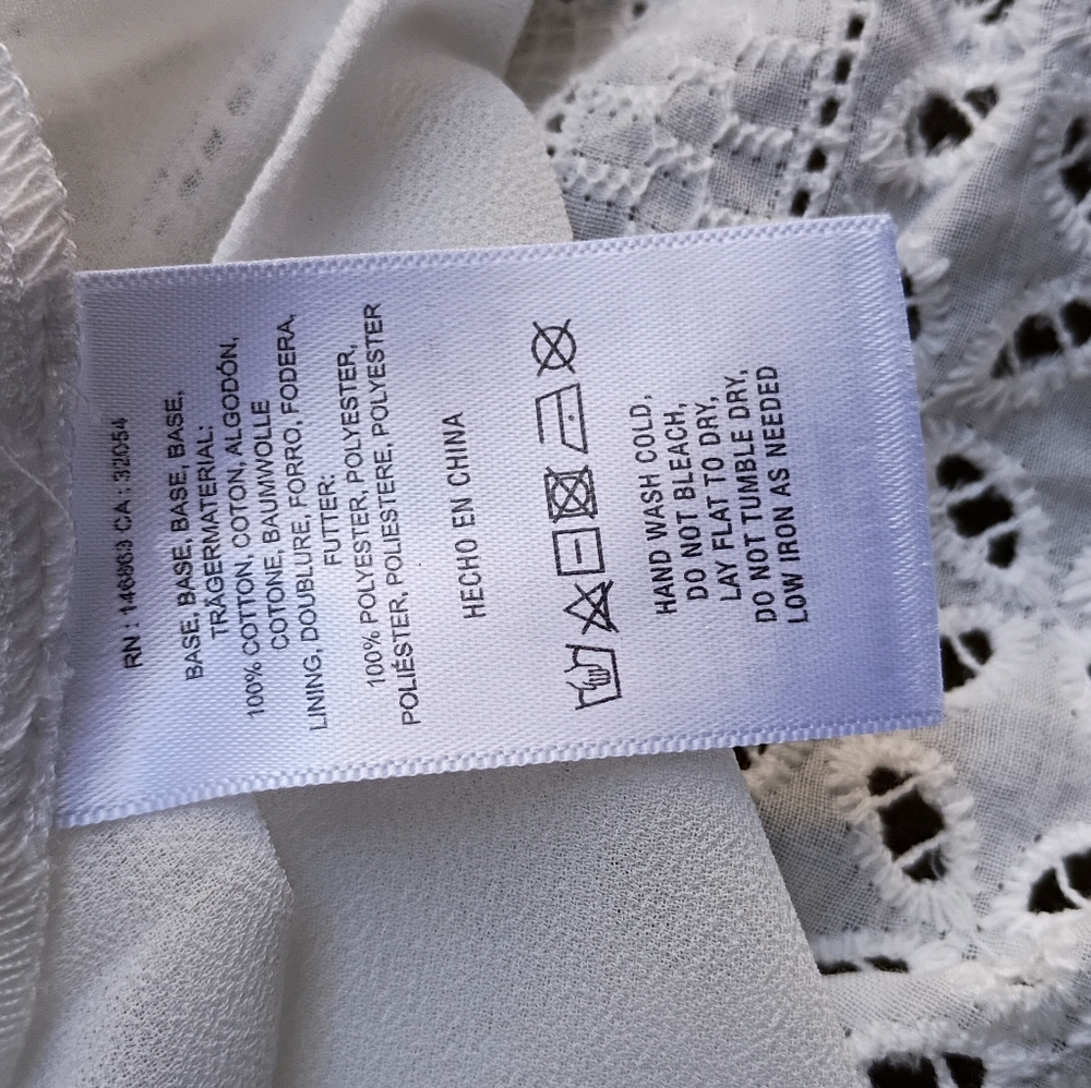 NWT Mare x Anthropologie White Eyelet Women's Dress Size Small - Picture 6 of 8